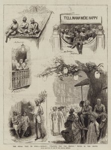 Het koninklijk bezoek aan India, Bombay, wachten op de prins, notities in de menigte